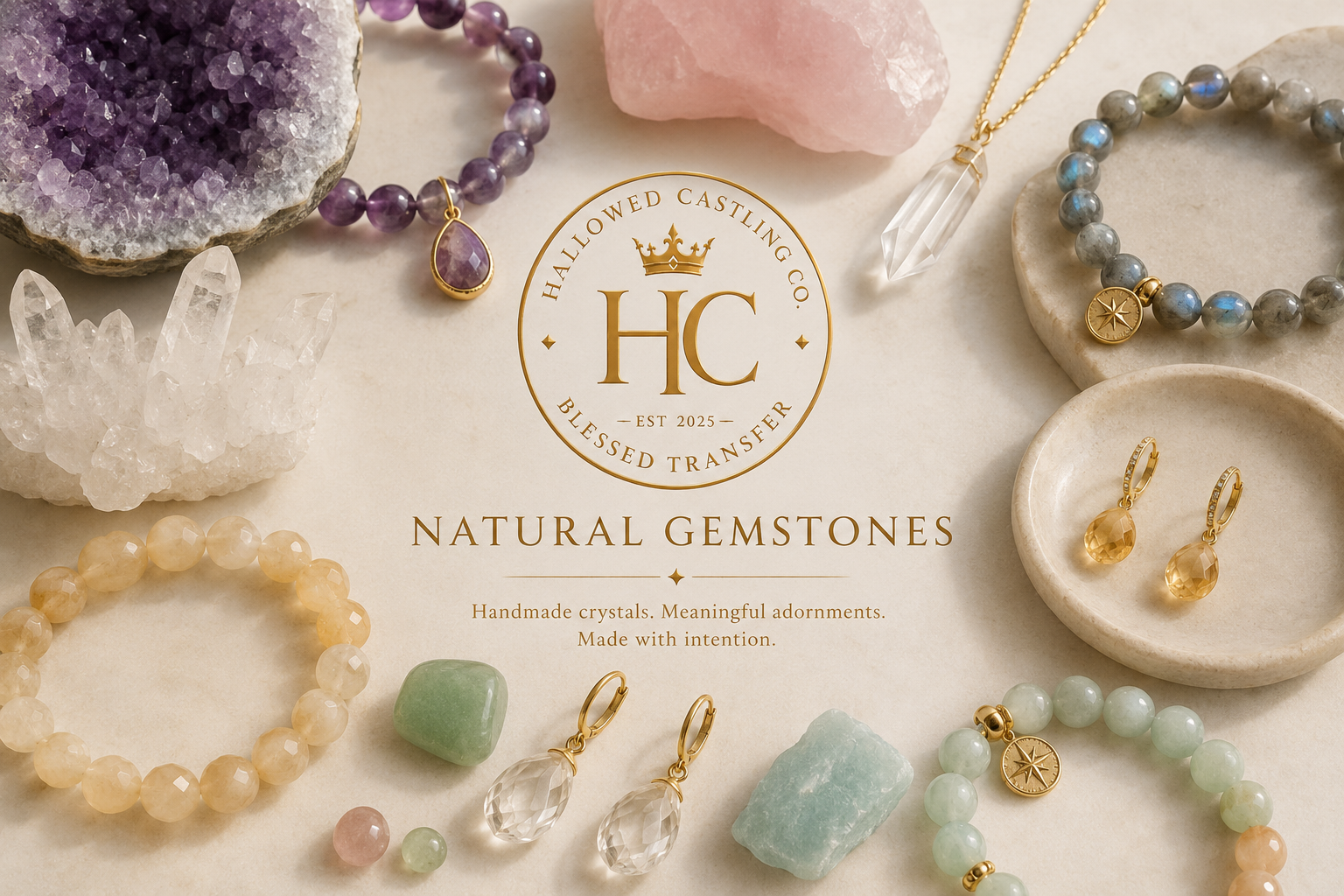 Handmade Crystal Jewelry & Natural Gemstone Designs