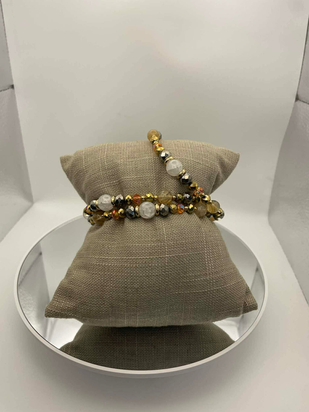 Onyx and Smoky Embers Bracelet