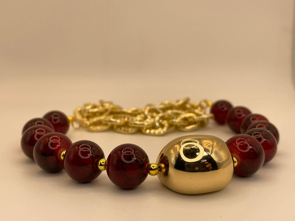 Red Velvet Holiday Necklace