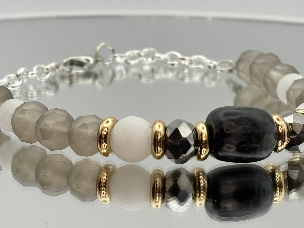 Onyx and Ash Bracelet