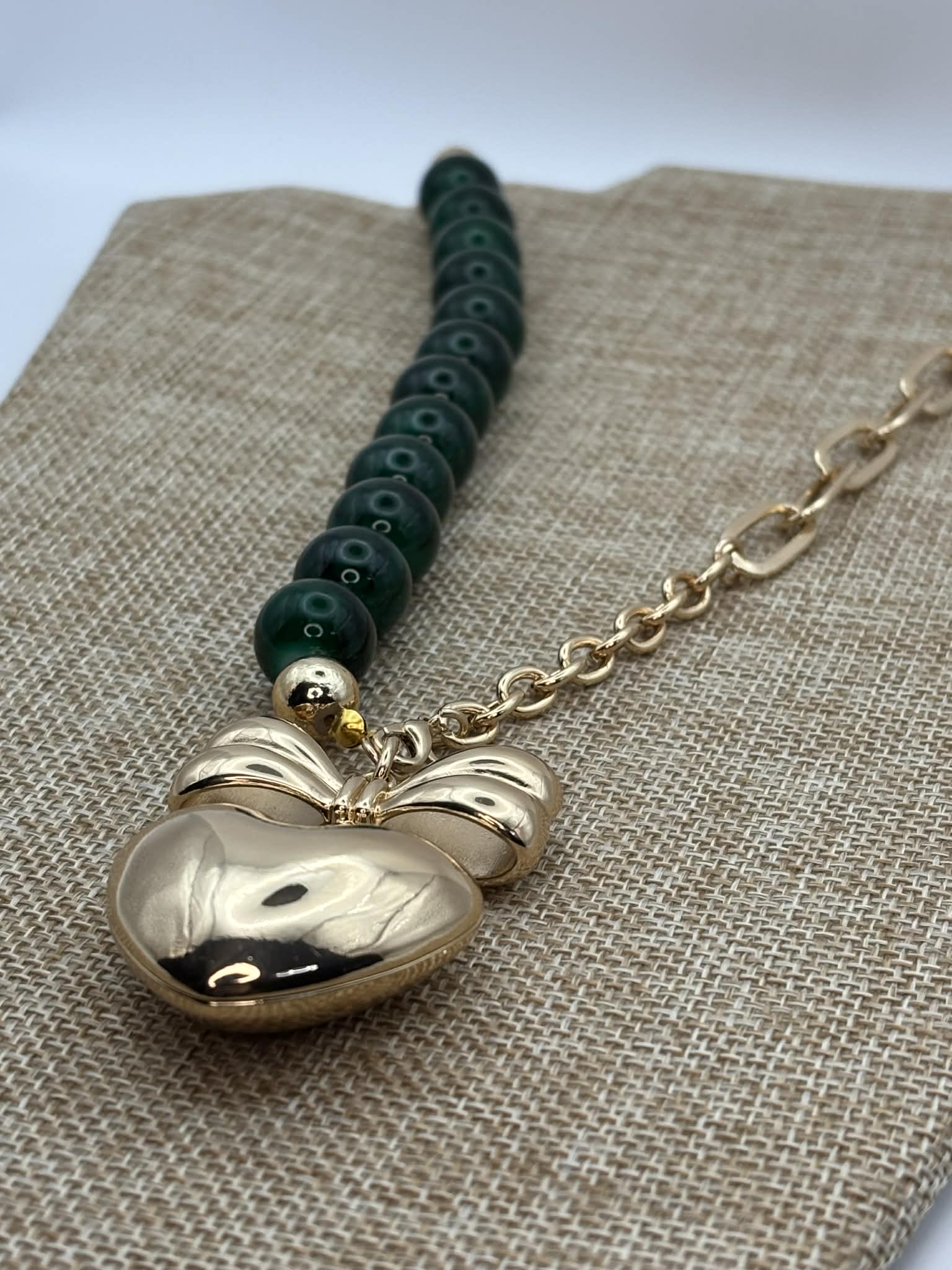 Emerald Heart Necklace