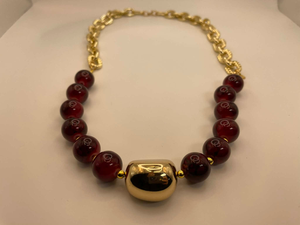 Red Velvet Holiday Necklace