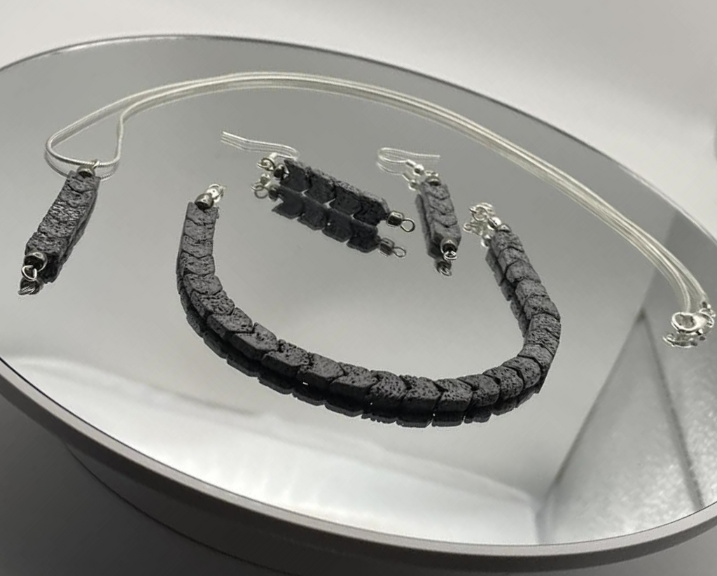 3 Piece Plated Hematite Arrow Jewelry Set