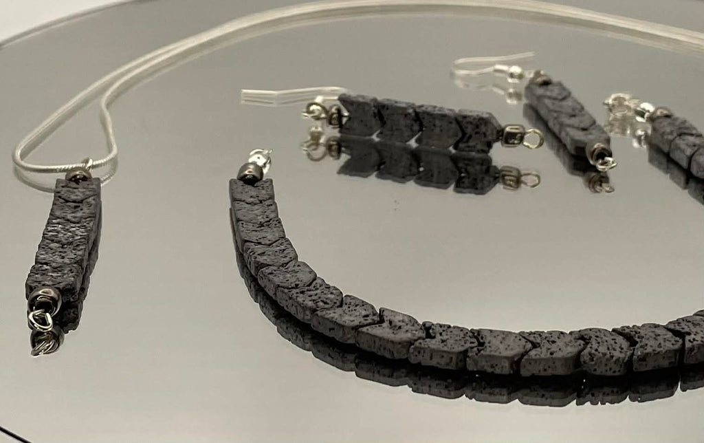 3 Piece Plated Hematite Arrow Jewelry Set