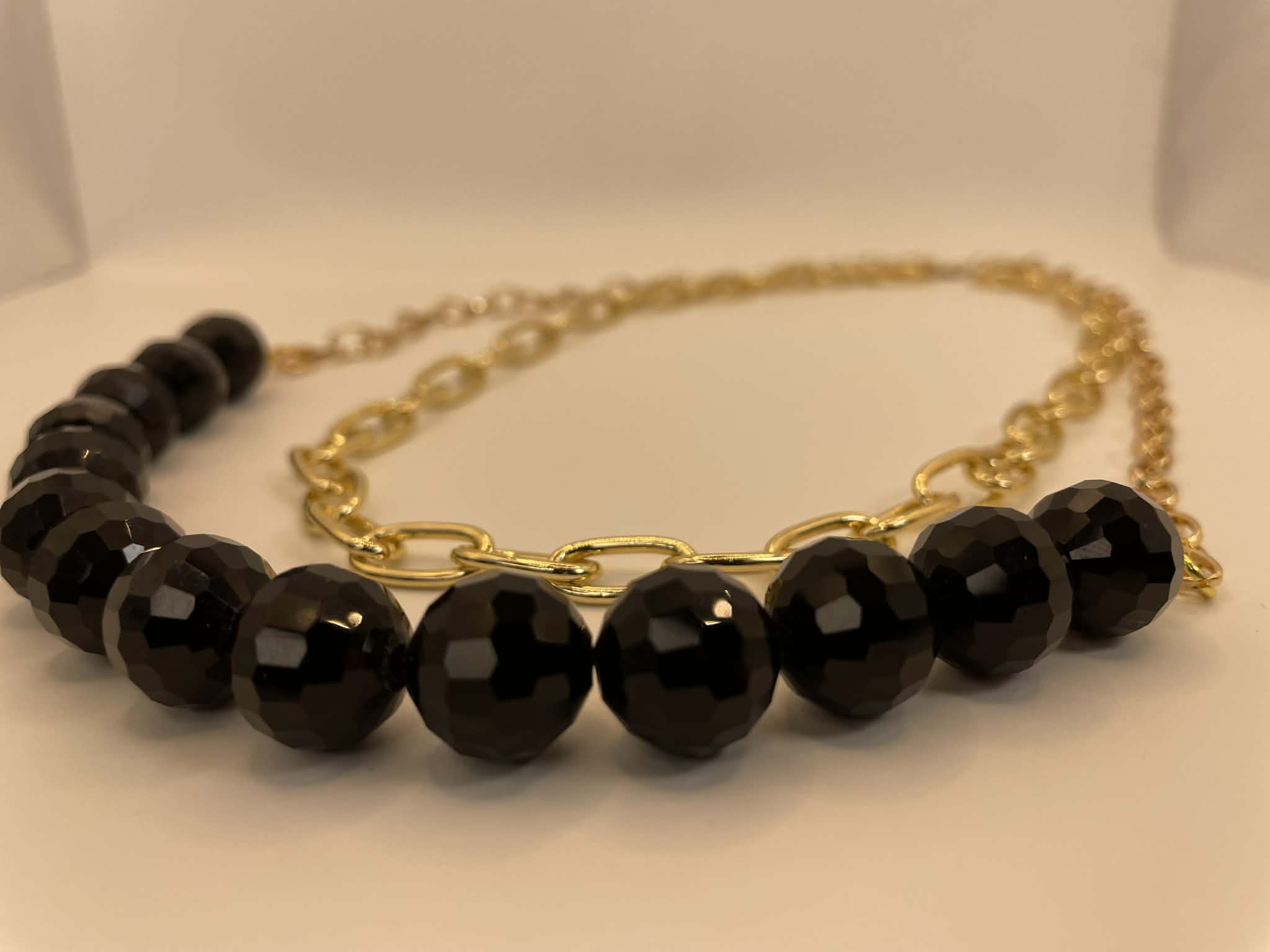 Midnight Gold Holiday Necklace