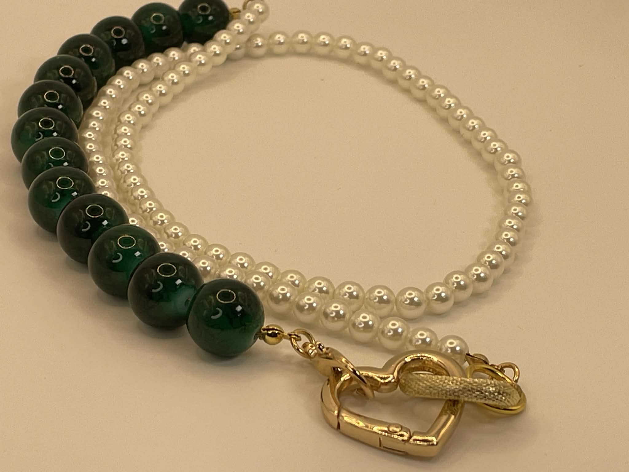 Evergreen Pearl Bead Necklace