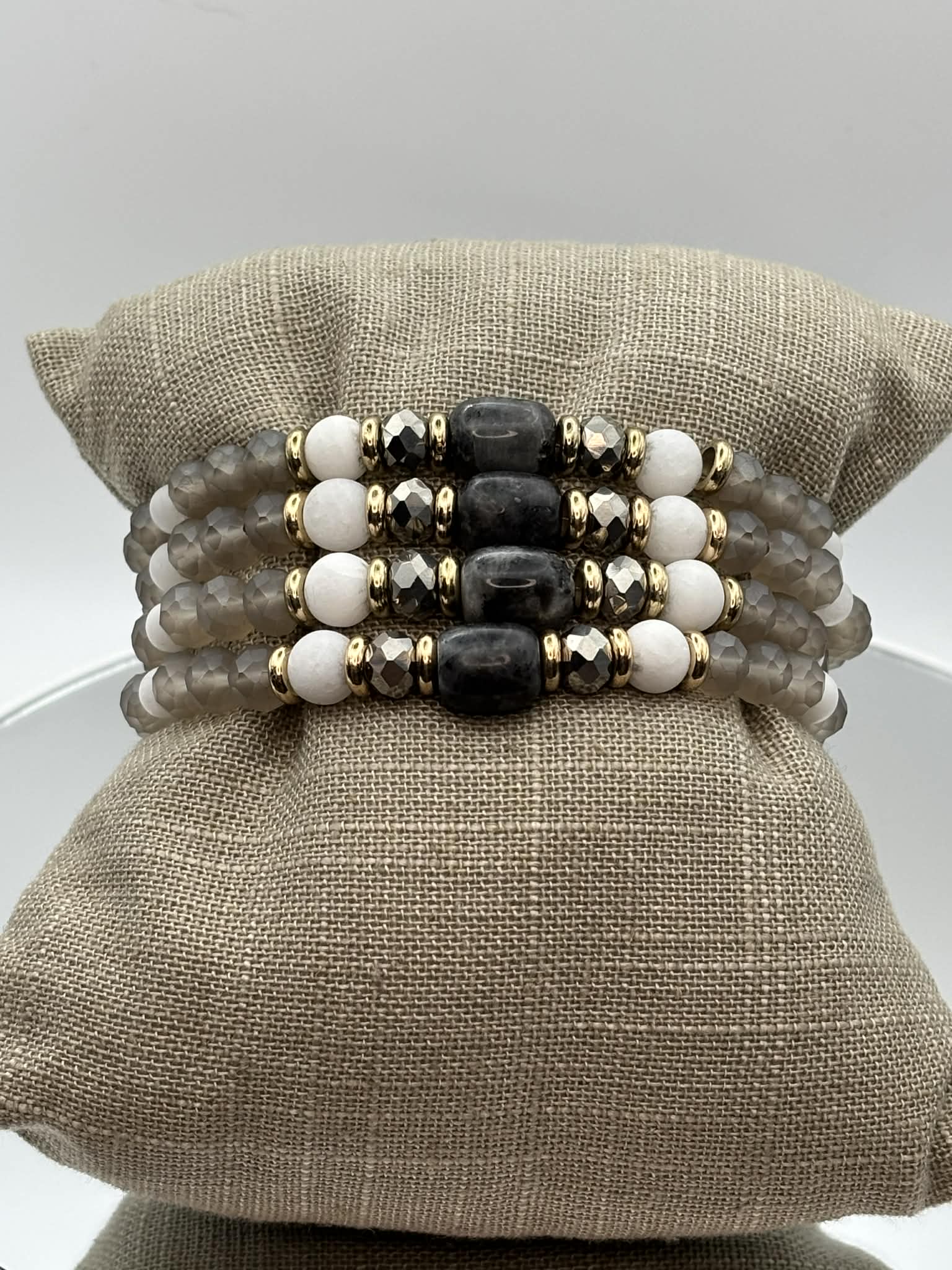Onyx and Ash Bracelet