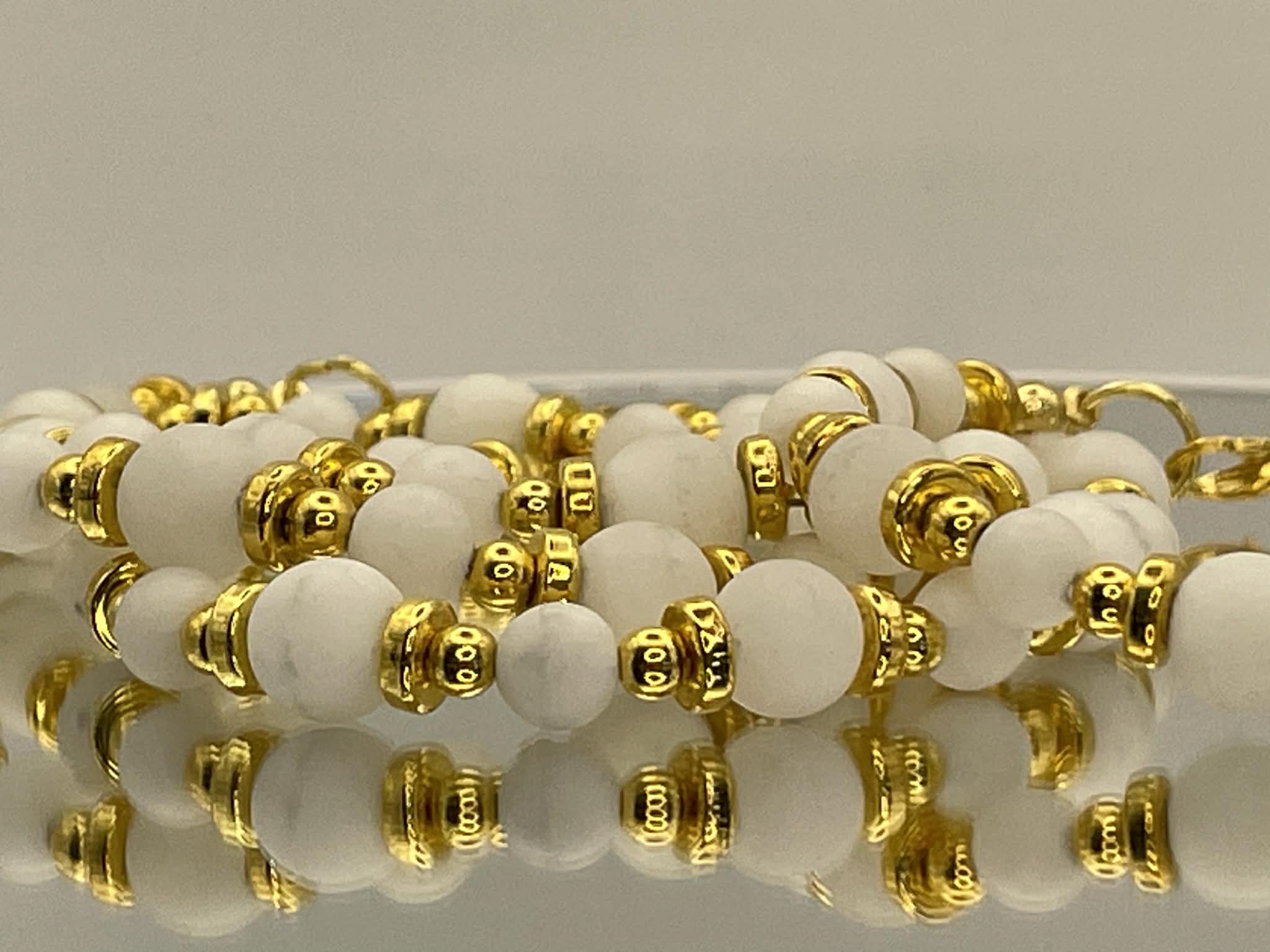 Opal Clay Bead Bracelet