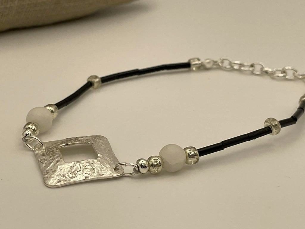 Hammered Square Celeste Bracelet