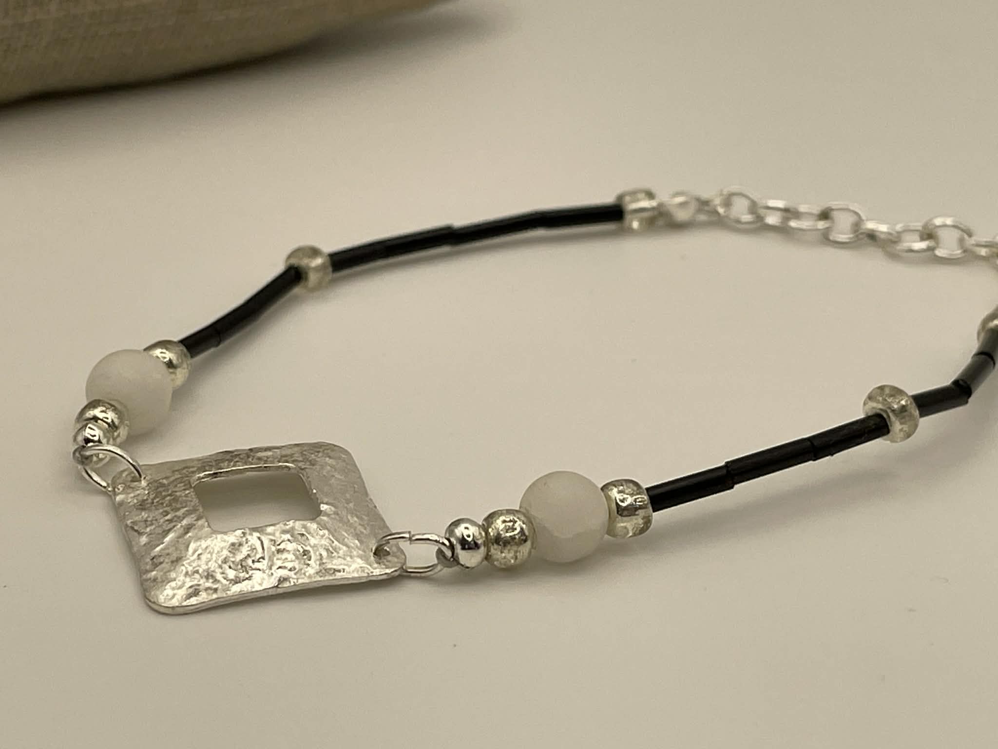 Hammered Square Celeste Bracelet