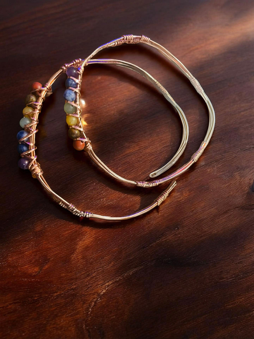 Handmade Copper Chakra Bracelet