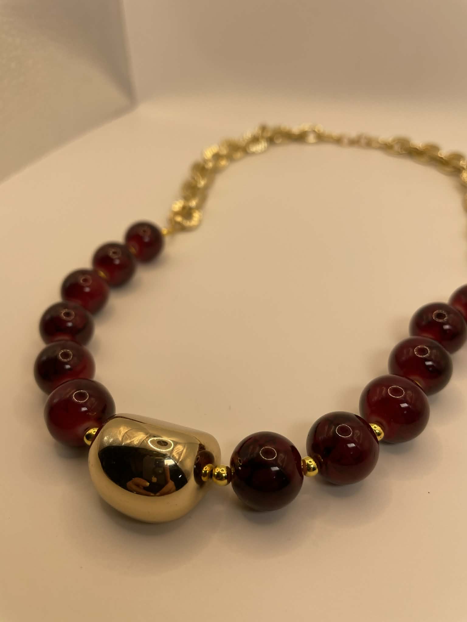 Red Velvet Holiday Necklace