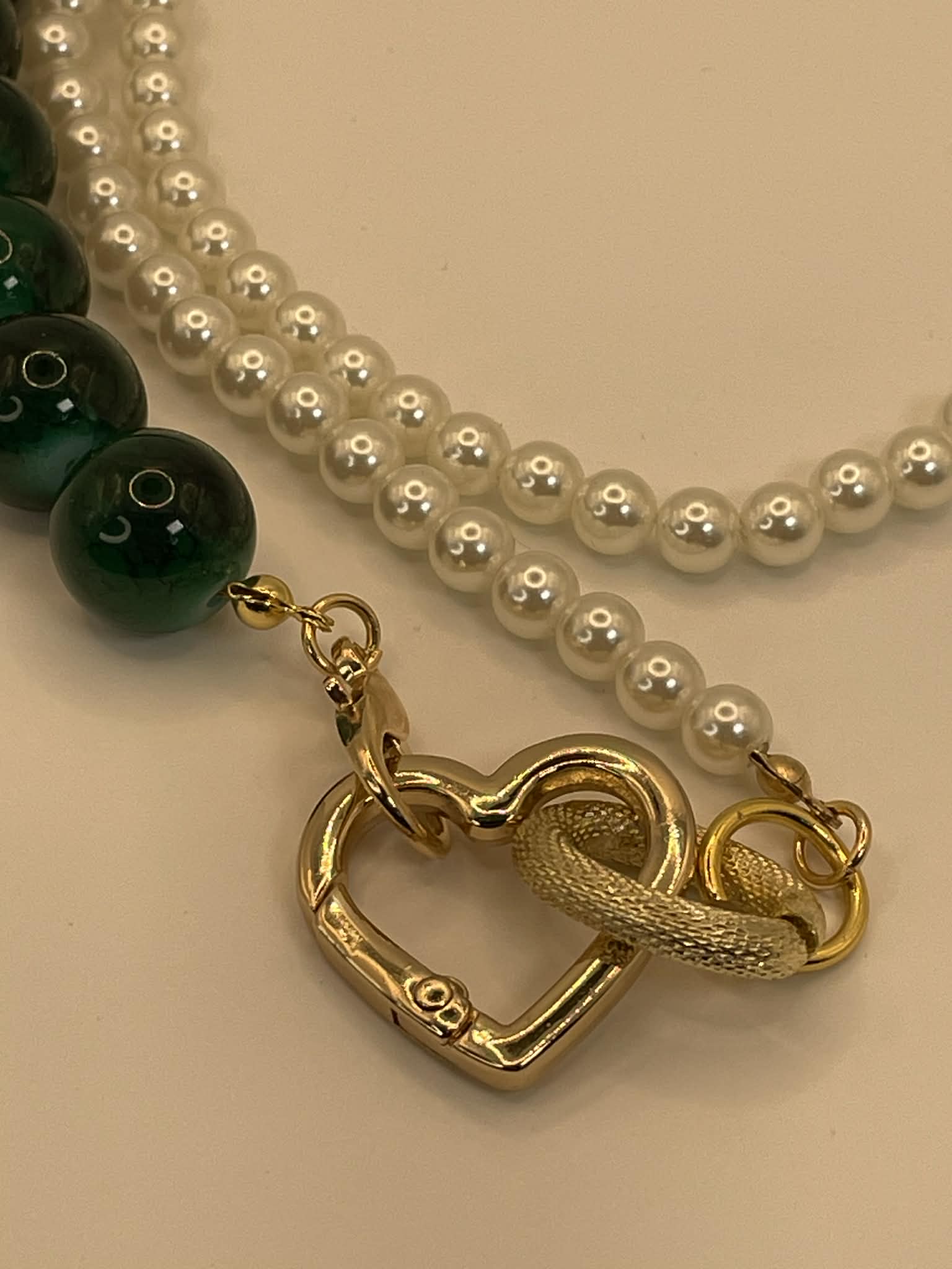 Evergreen Pearl Bead Necklace