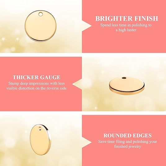 Stainless Engravable Pendants with Chain