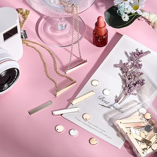 Stainless Engravable Pendants with Chain