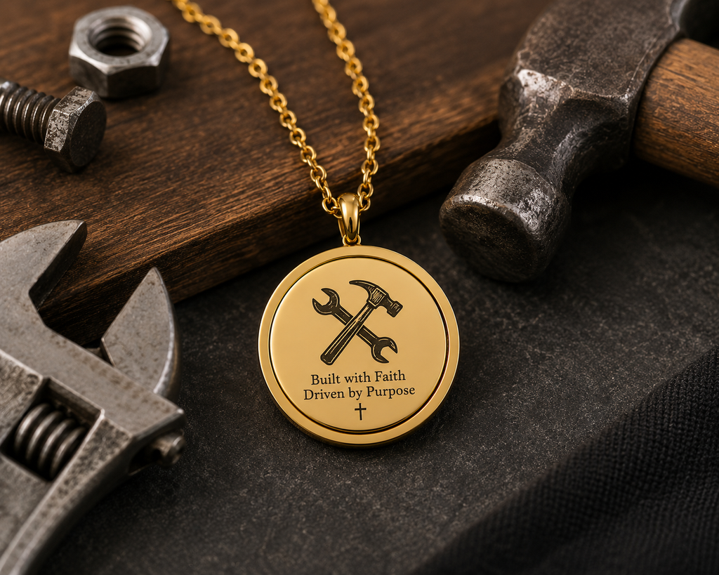 Personalized Engraved Coin Pendant Necklace – Stainless Steel Custom Jewelry