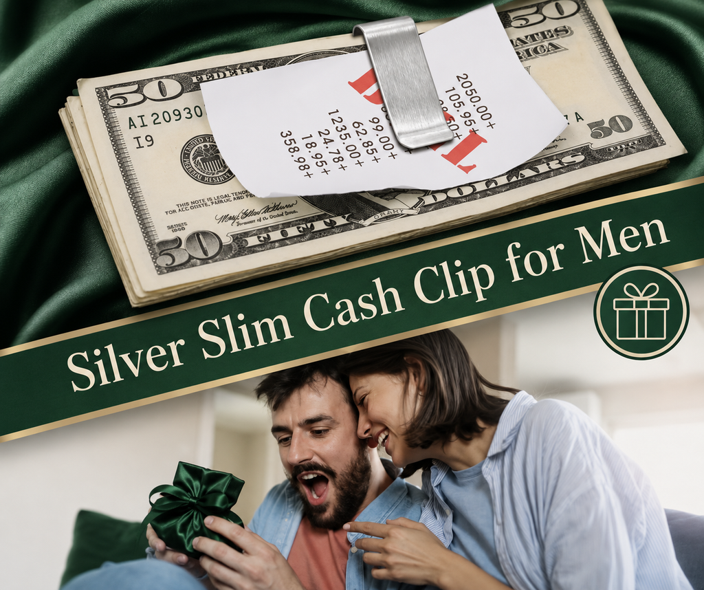 Personalized Engraved Stainless Steel Money Clip | Custome Men's Wallet Gift