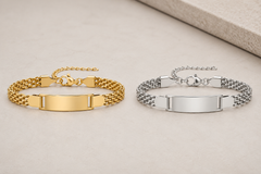 Custom Engraved Stainless Steel ID Bracelet | Personalized Name, Date & Message Bracelet for Men & Women