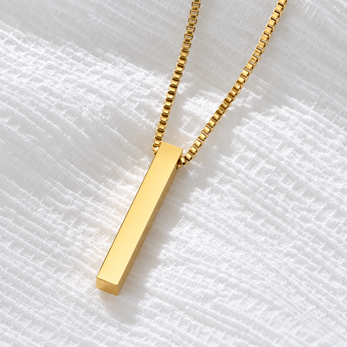 Custom Engraved Bar Necklace