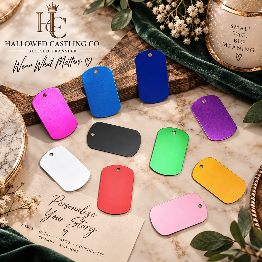Custom Laser Engraved Dog Tag – Personalized Aluminum Tag