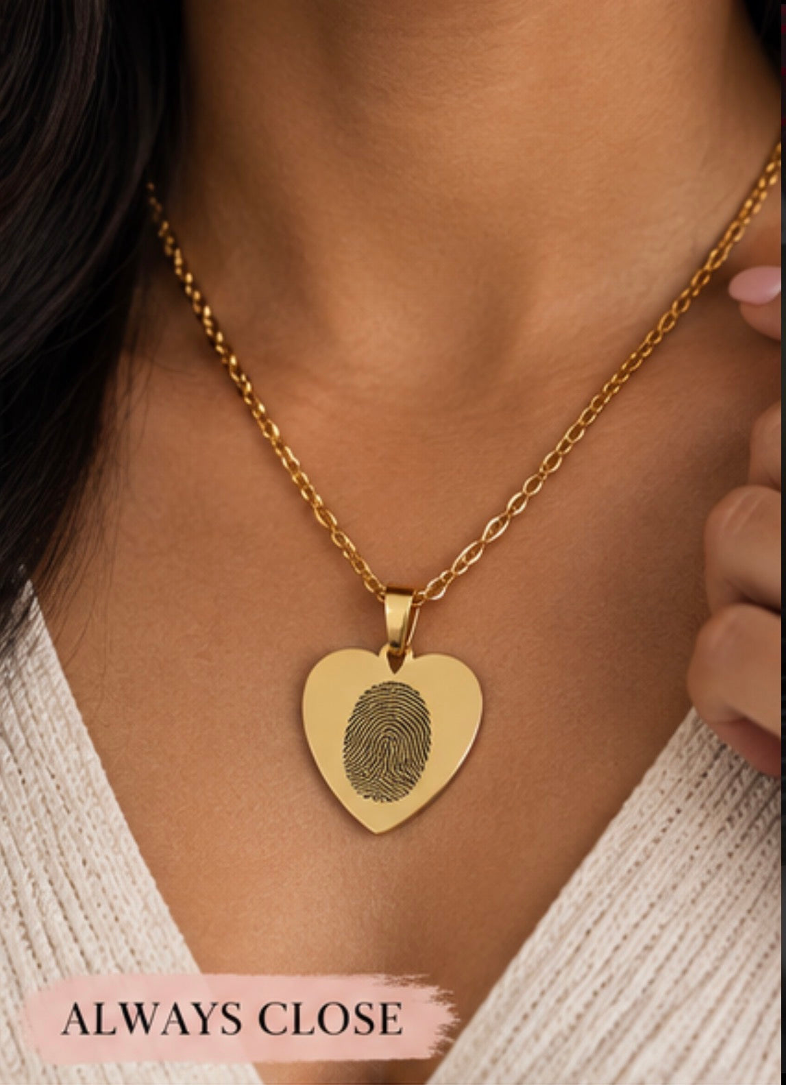 Personalized Heart Necklace | Custom Engraved Jewelry