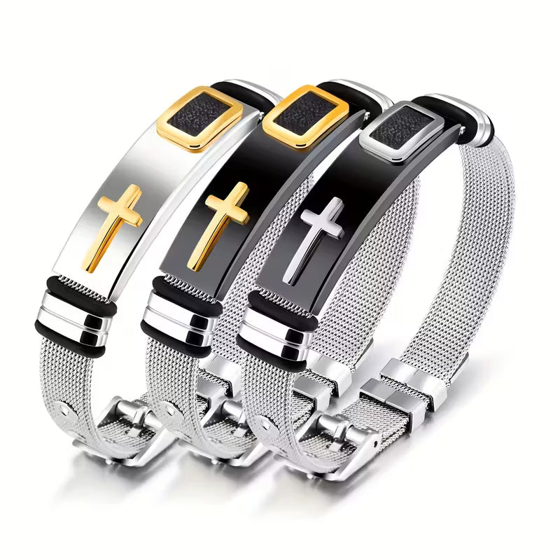 Men's Cross Bracelet