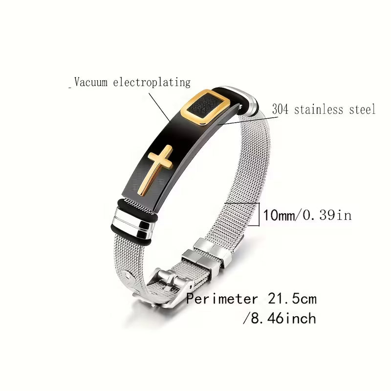 Men's Cross Bracelet
