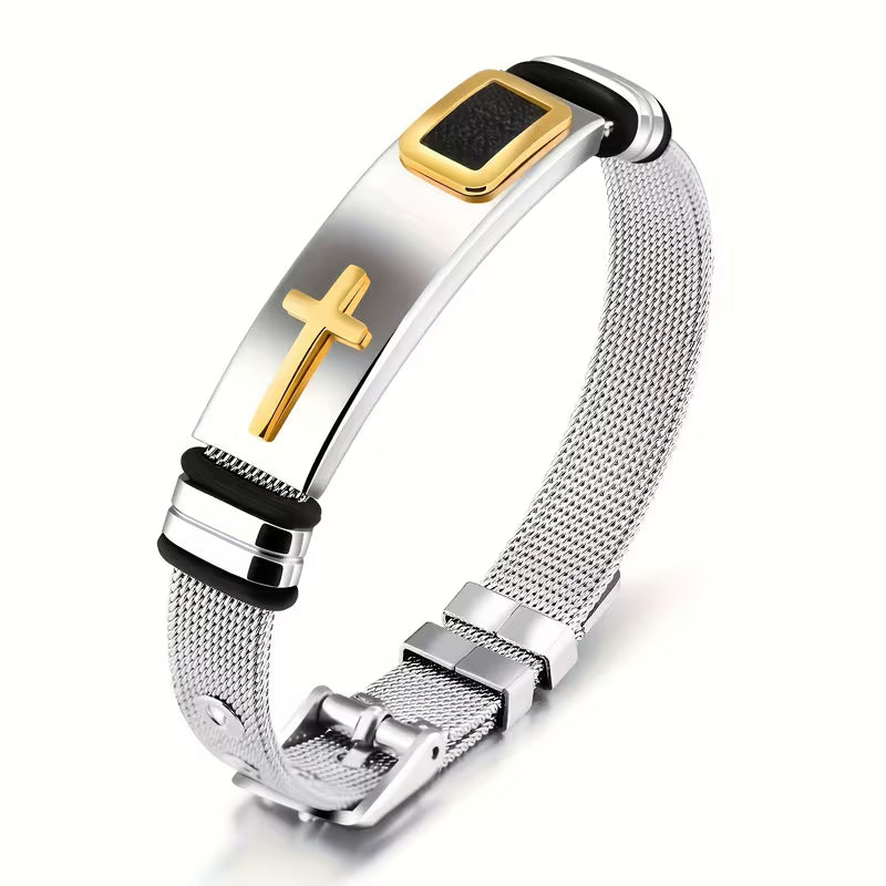 Men's Cross Bracelet