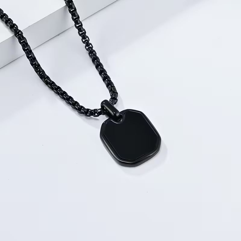 Men's Engravable Pendant Necklace