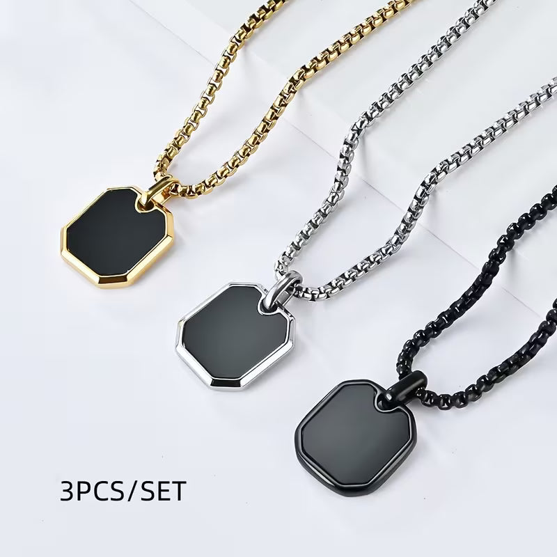 Men's Engravable Pendant Necklace