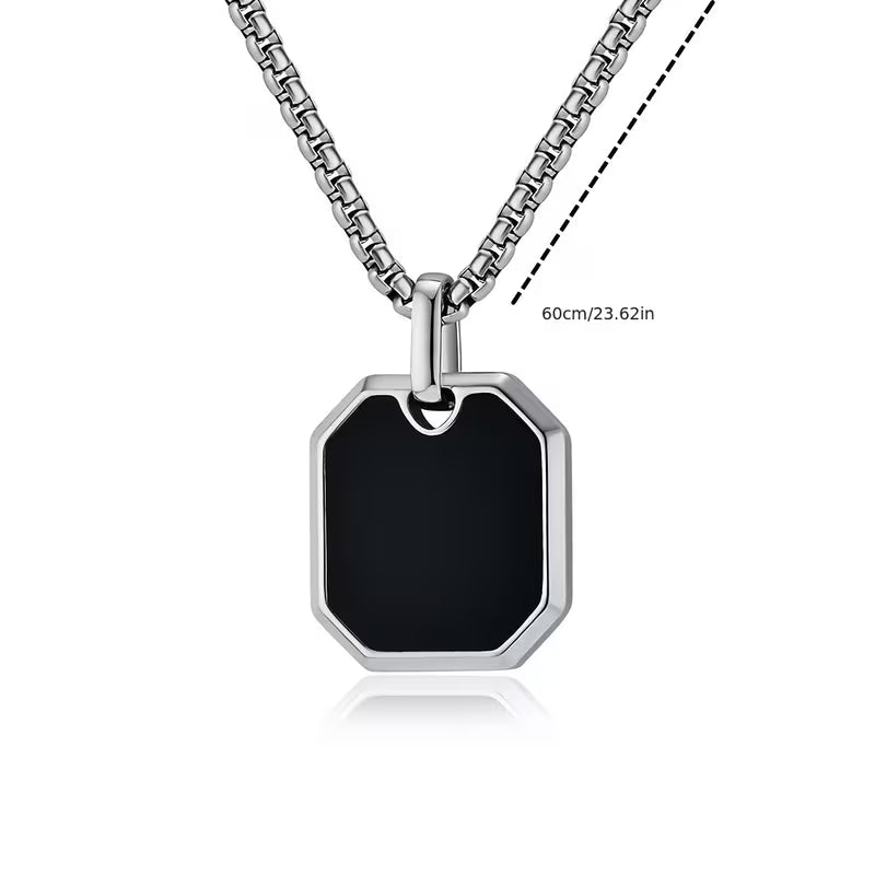 Men's Engravable Pendant Necklace