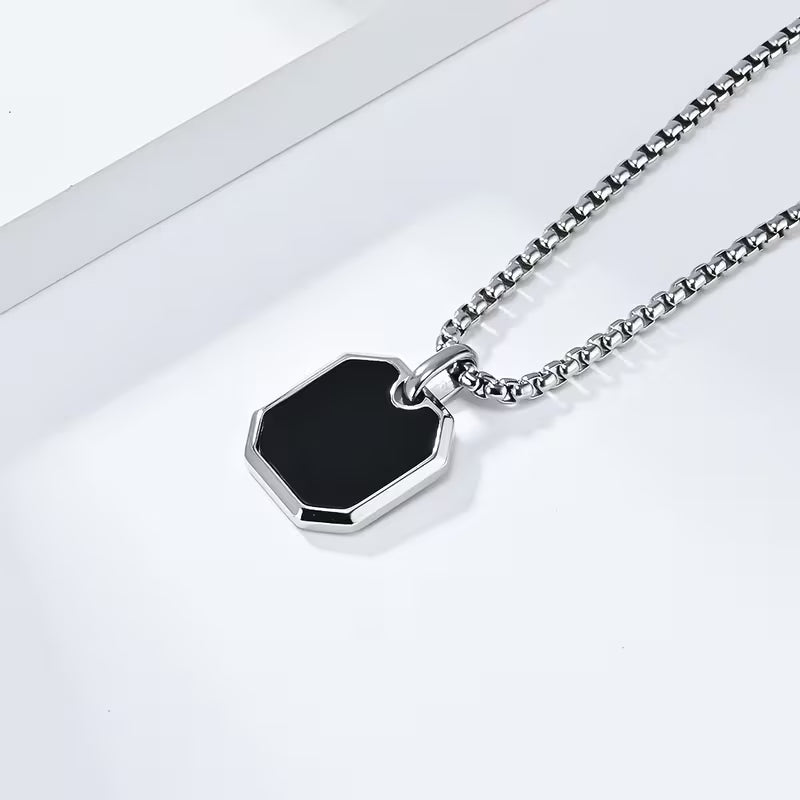 Men's Engravable Pendant Necklace