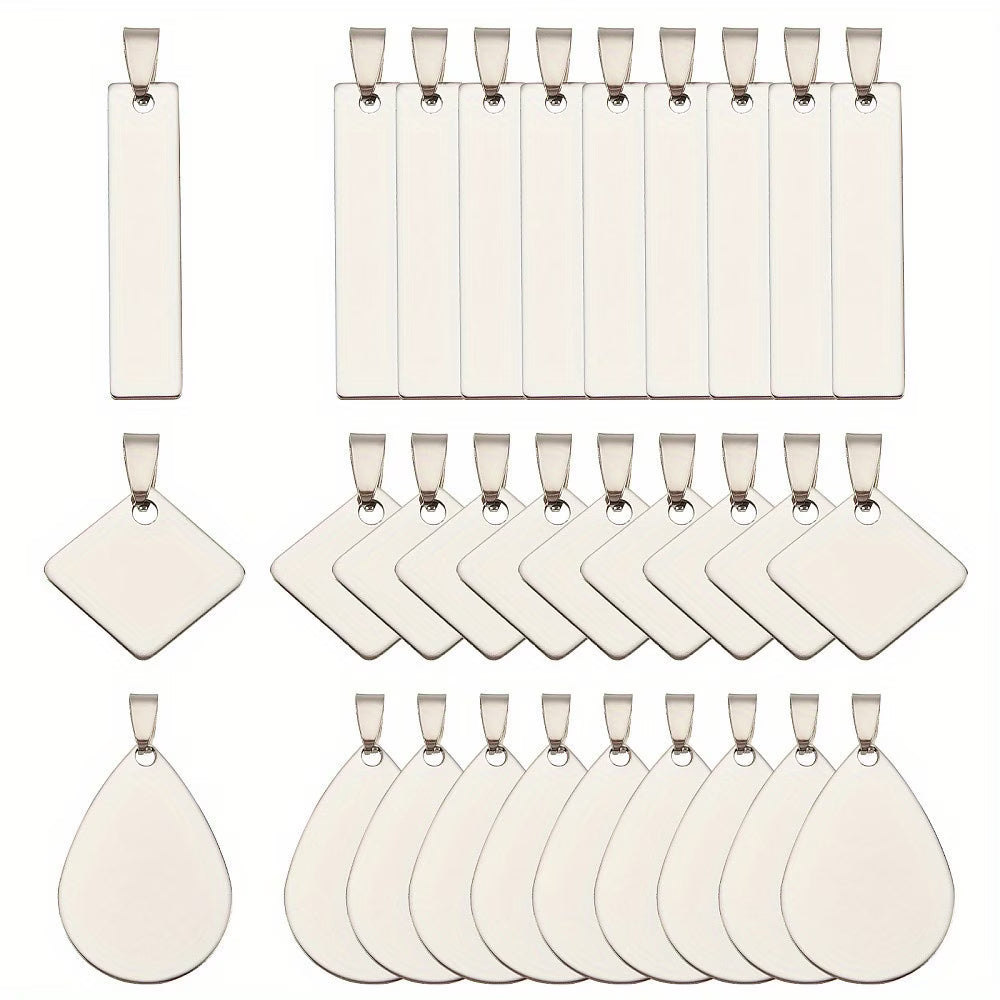 Custom Engrave Pendant With 18 in Stainless Steel Chain