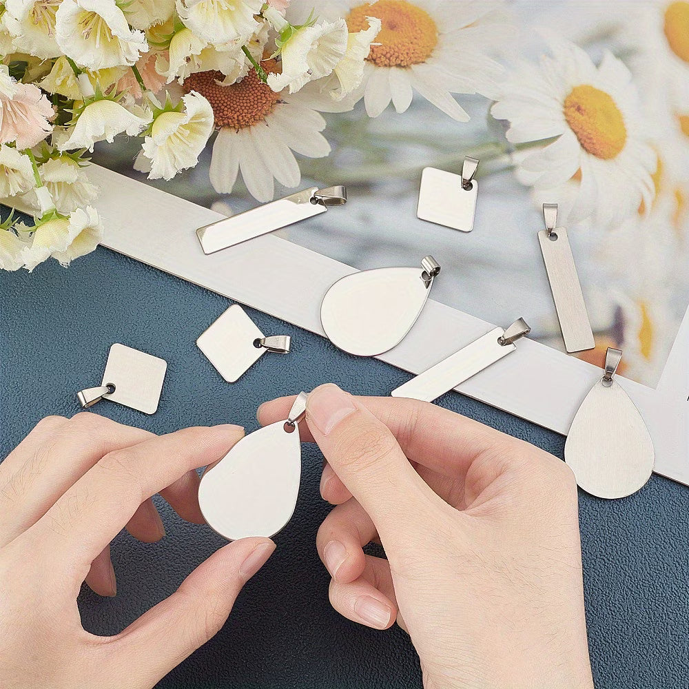 Custom Engrave Pendant With 18 in Stainless Steel Chain