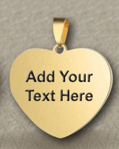 Personalized Heart Necklace | Custom Engraved Jewelry
