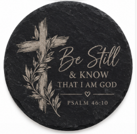 Custom Engraved Slate Coasters | Personalized Stone Coaster | Set of 4