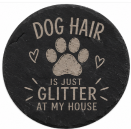 Custom Engraved Slate Coasters | Personalized Stone Coaster | Set of 4