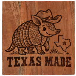 Custom Engraved Wood Coasters – Personalized Set of 4