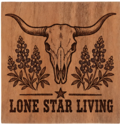 Custom Engraved Wood Coasters – Personalized Set of 4