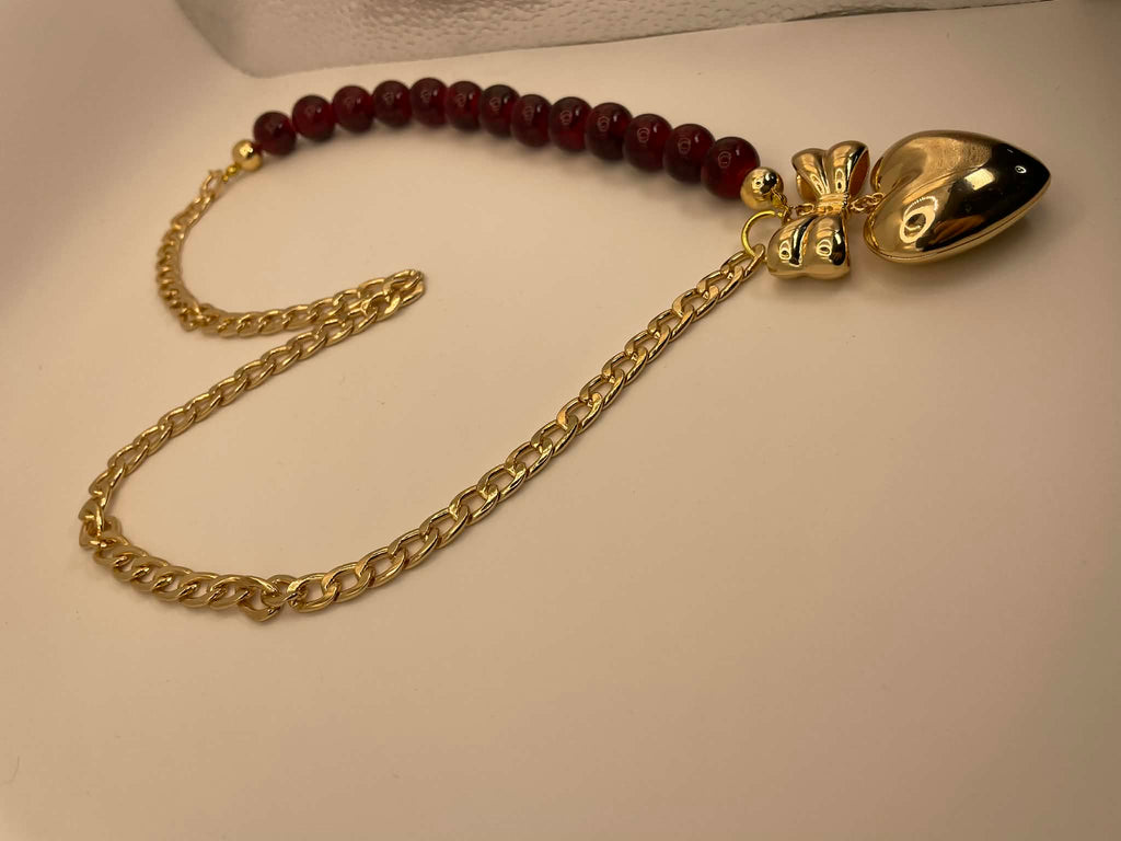 Love and Crimson Holiday Necklace