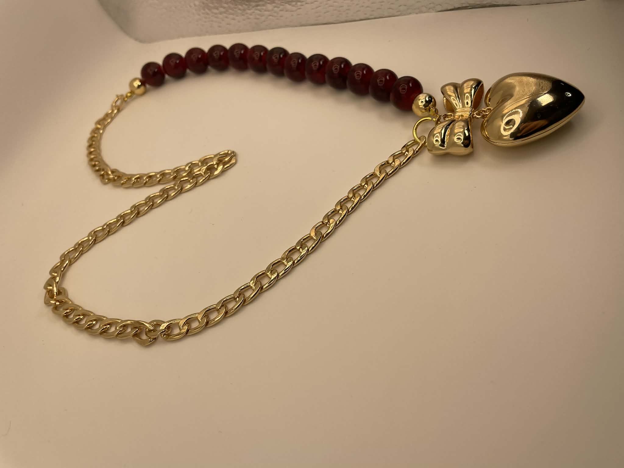 Love and Crimson Holiday Necklace
