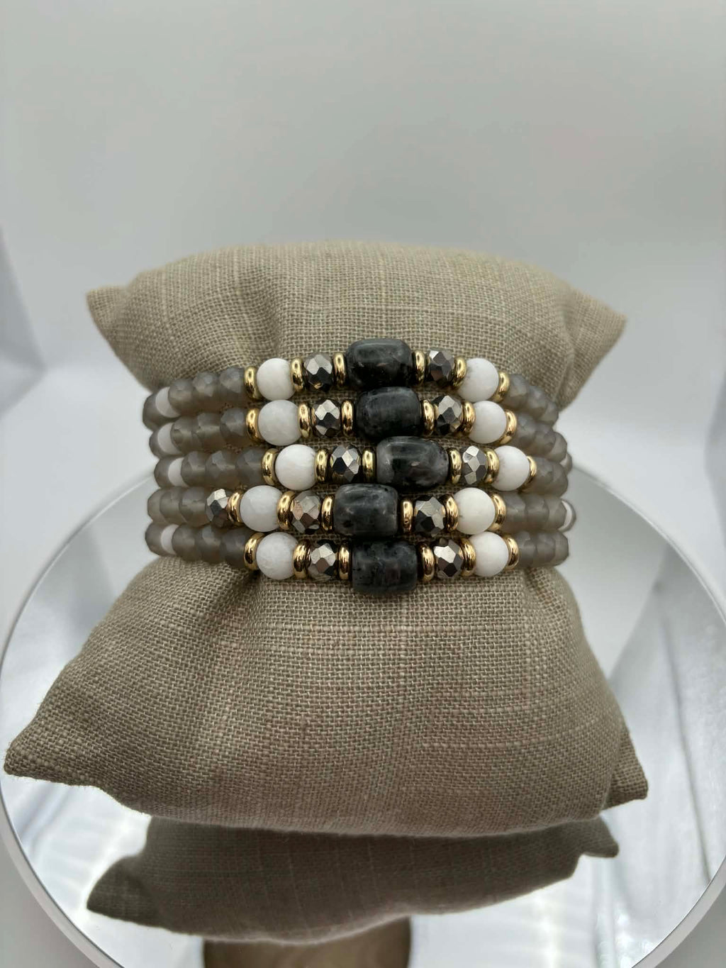 Onyx and Ash Bracelet