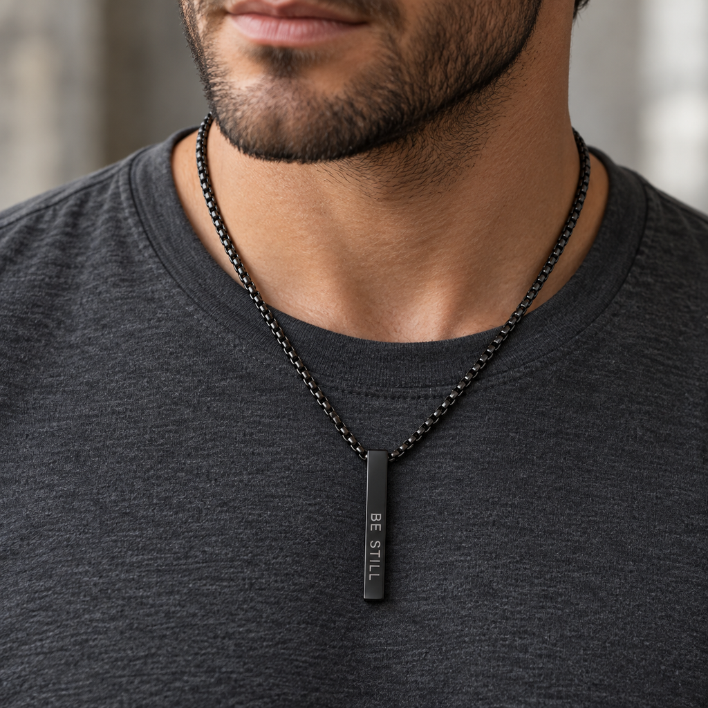 Custom Engraved Bar Necklace
