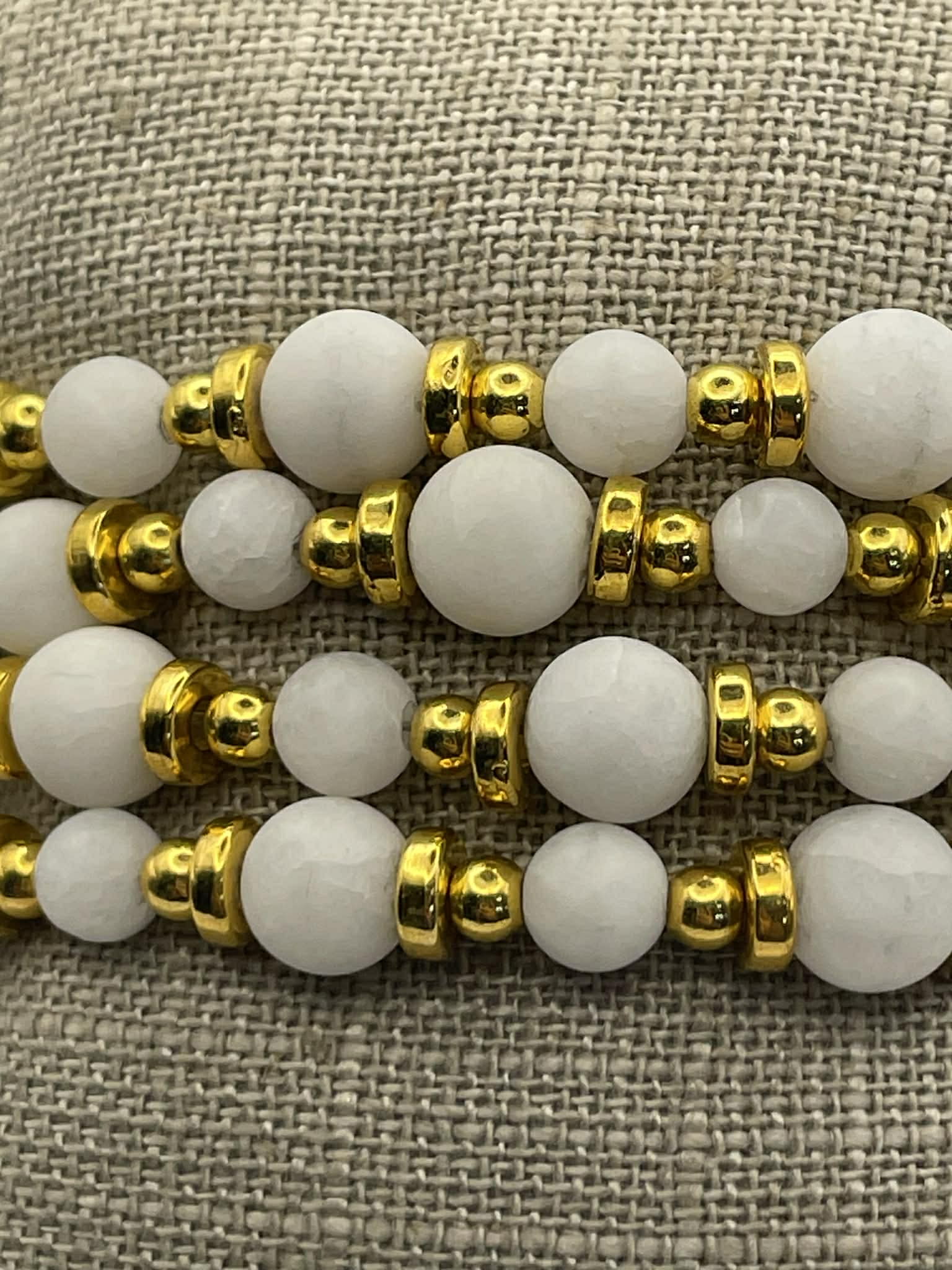 Opal Clay Bead Bracelet