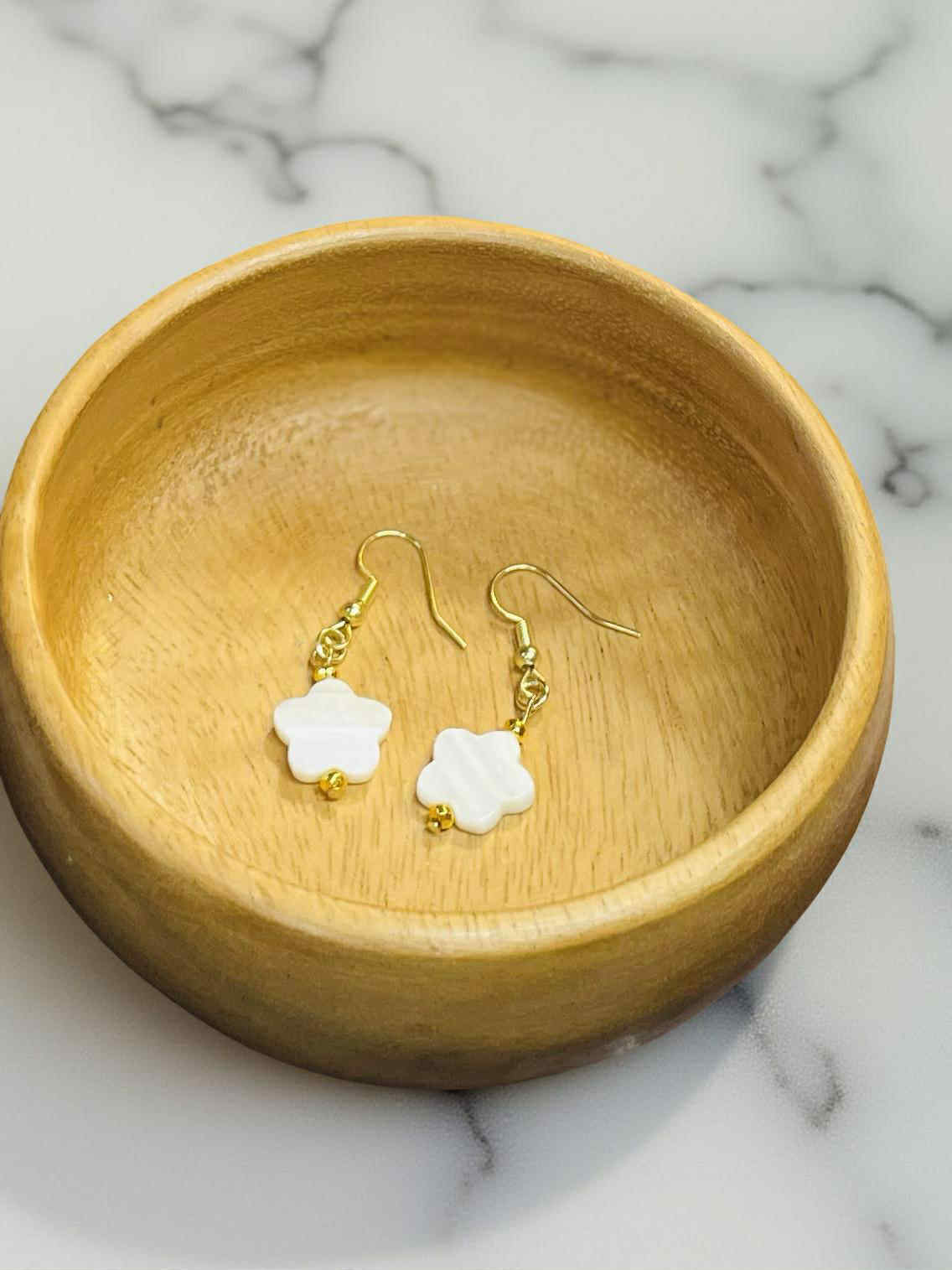 Blush Pearl Petal Earrings