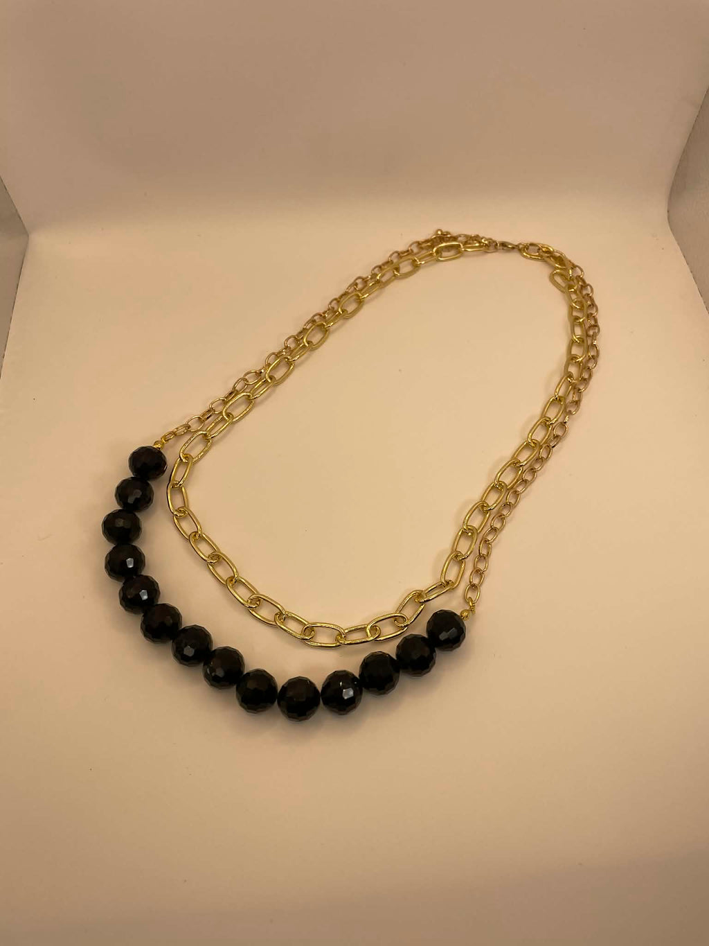 Midnight Gold Holiday Necklace