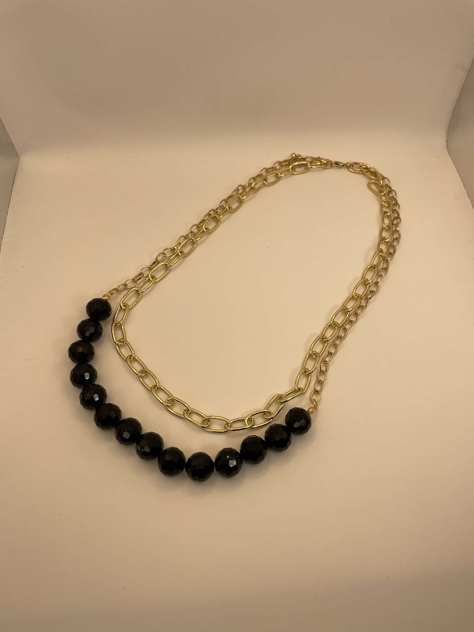 Midnight Gold Holiday Necklace