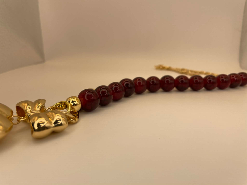 Love and Crimson Holiday Necklace