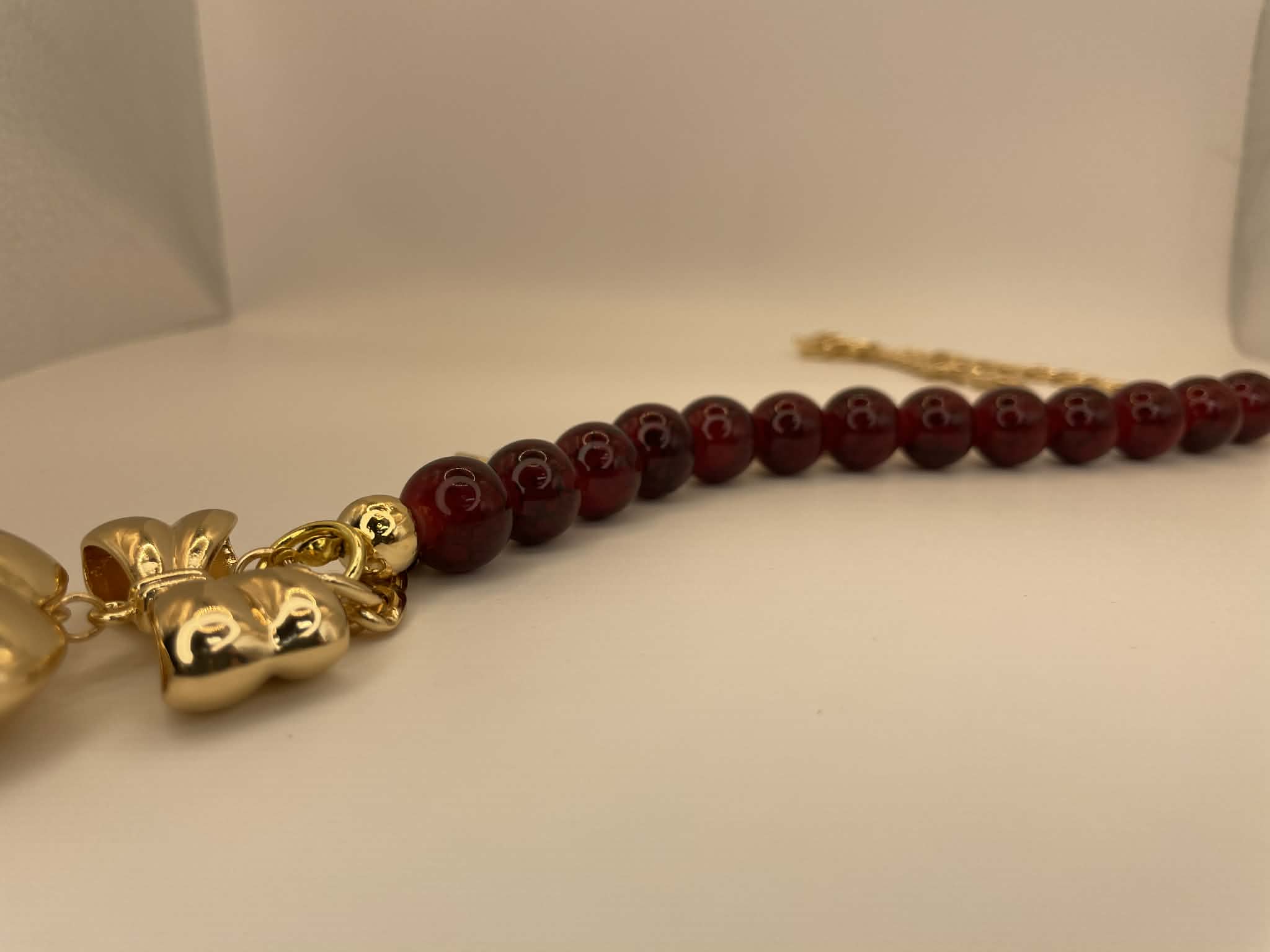 Love and Crimson Holiday Necklace
