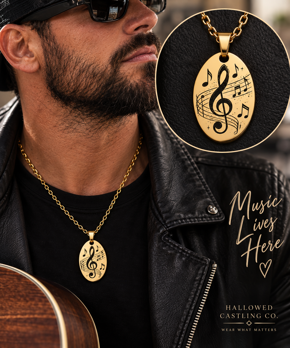 Custom Engraved Oval Pendant Necklace | Personalized Gold Plated Stainless Steel Jewelry